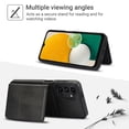 thumbnail image 3 of ELEHOLD Case for Samsung Galaxy A13 4G, 2-in-1 Magnetic Shockproof Leather Wallet Flip Case Cover, Detachable Card Holder with Stand,Black, 3 of 6