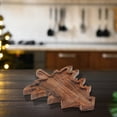 thumbnail image 2 of Acacia Oiled Wooden Xmas Tree Serving Board, 2 of 3