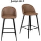 thumbnail image 3 of Set 2 Sillas Para Bar Cafetería Restaurante Cocina Marrón FurnitureR moderno, 3 of 6