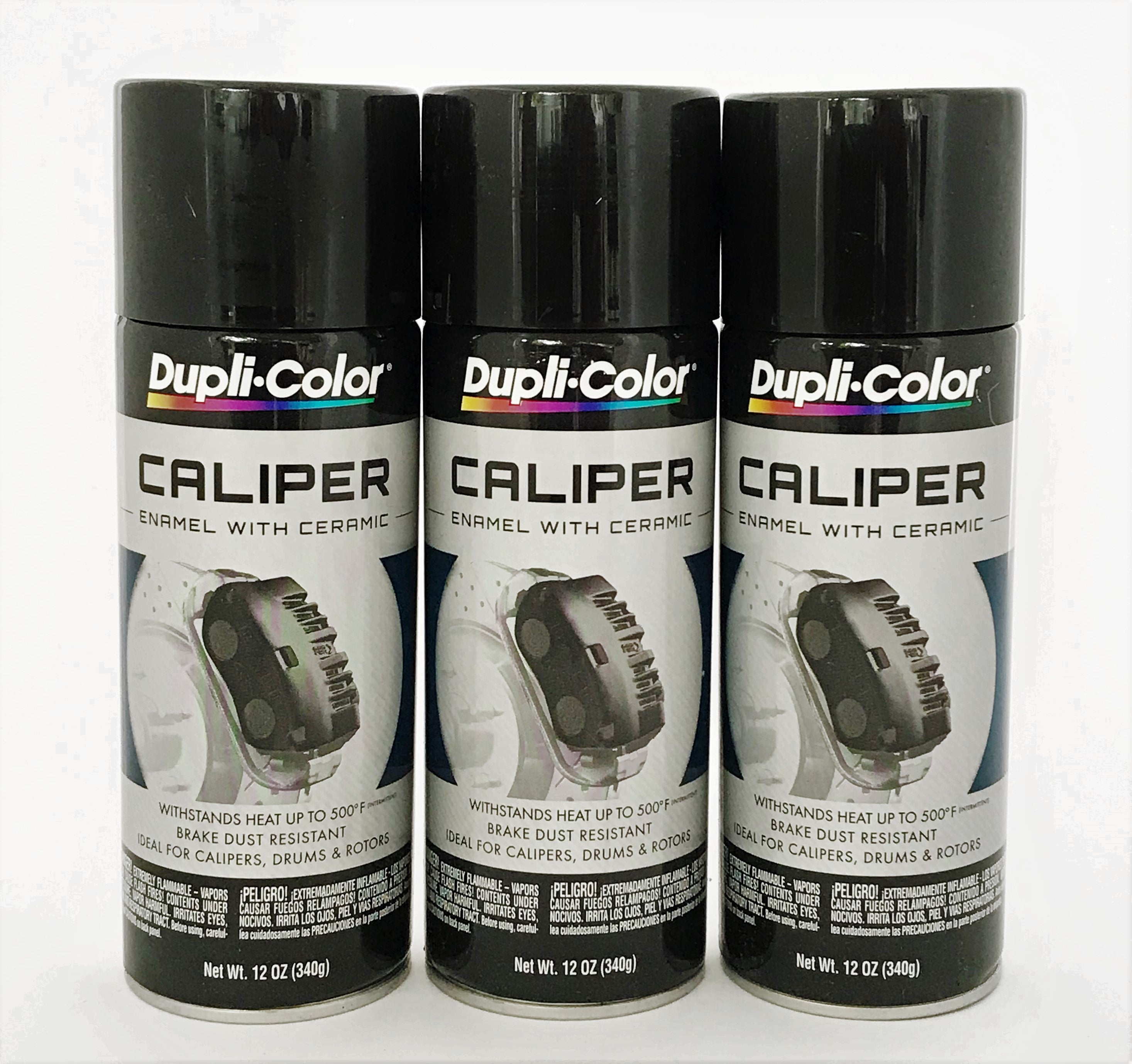 Duplicolor BCP102 3 Pack Caliper Spray Paint Black with Ceramic 12