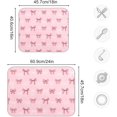 thumbnail image 3 of Pink Bow Coquette Dish Drying Mat for Kitchen Countertop 16x18 Bowknot Rectangle Small Drying Mat Reusable Quick Dry Dish Sink Absorbent Mats Dishwasher Easy Clean Decorative Home Decor Essentials, 3 of 7