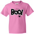 thumbnail image 3 of Inktastic Halloween Boo with Spider and Web in Black Youth T-Shirt, 3 of 5