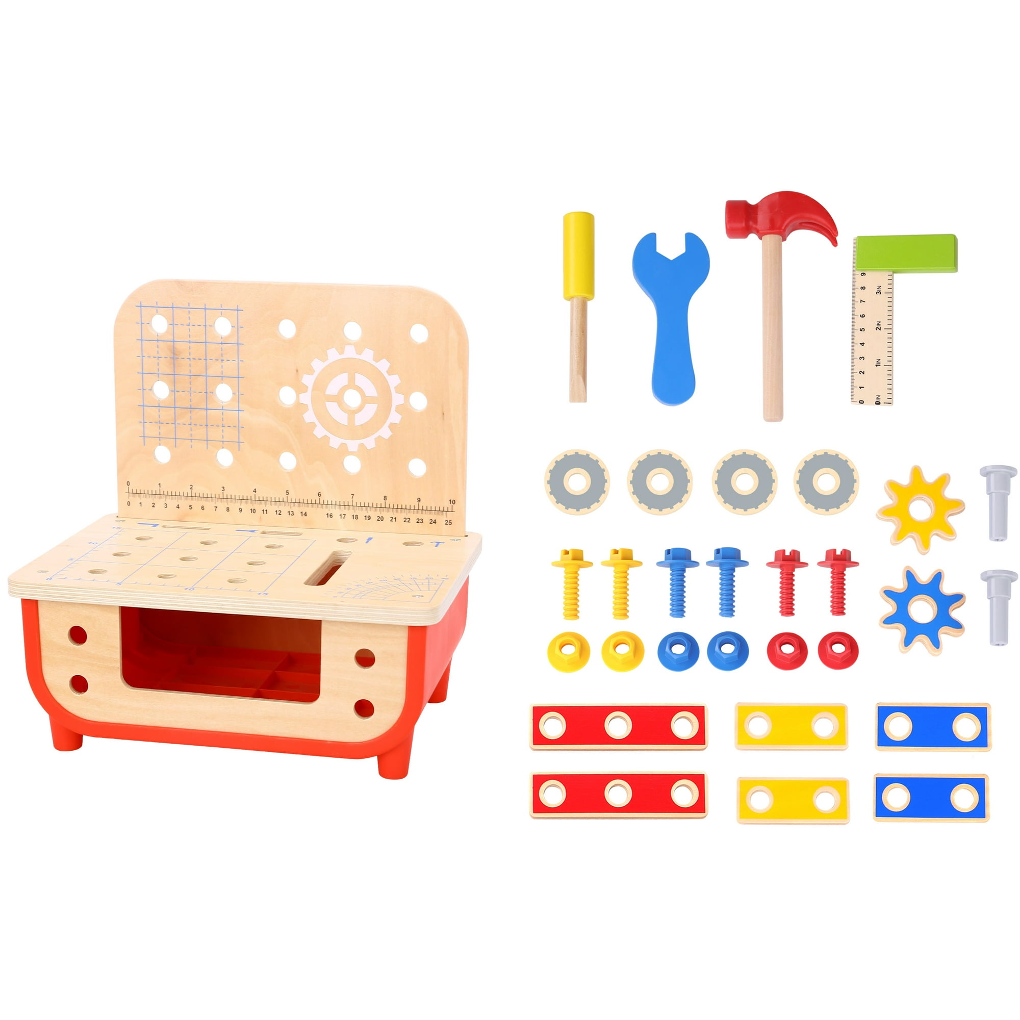 Jouet En Bois Pour Enfants, établi Avec Outils Et Accessoires Complets, Jouet éducatif En Bois Dès 3 Ans
