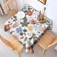 thumbnail image 2 of Pioneer Flower Floral Print Pattern Square Tablecloth,Waterproof Square Table Cover,Wipeable Spillproof Washable Table Cover for Home Kitchen Party Decor 60"x60"(152x152cm), 2 of 6