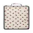 thumbnail image 5 of ALAZA Zipper Binder Cute Bow Polka Dots Pattern 2 inch 3 Ring 500 Sheet Capacity Trapper Keeper File Folder Organizer Bag, 5 of 8