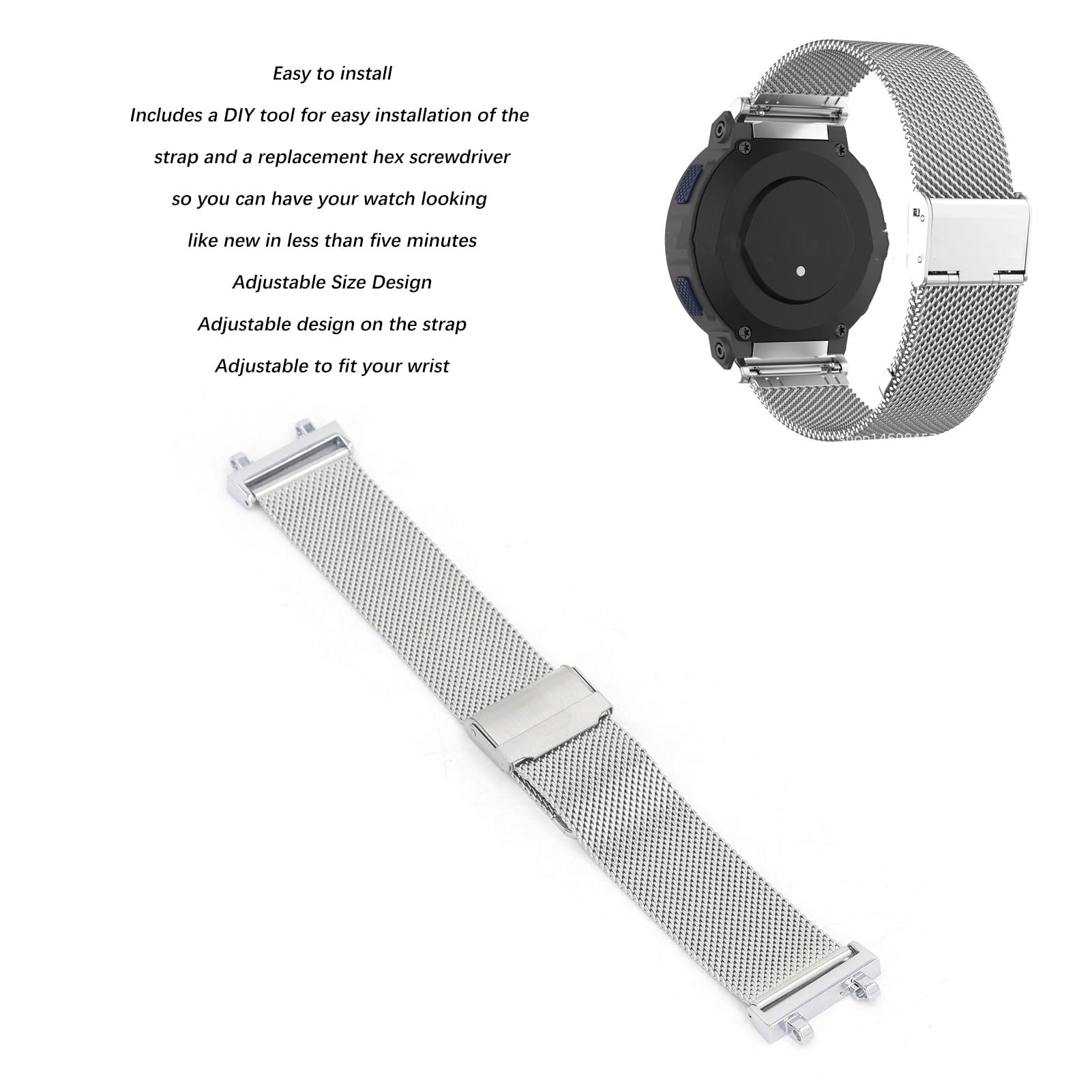 Black mesh strap watch best sale