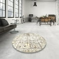 thumbnail image 4 of Ahgly Company Machine Washable Indoor Rectangle Traditional Champagne Beige Area Rugs, 3' x 5', 4 of 7
