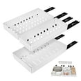 thumbnail image 6 of Masteelf 3-Piece Kitchen Cabinet Pull Out Organizer Shelf Set White 41.5 x 25 x 6 Solution, 6 of 8