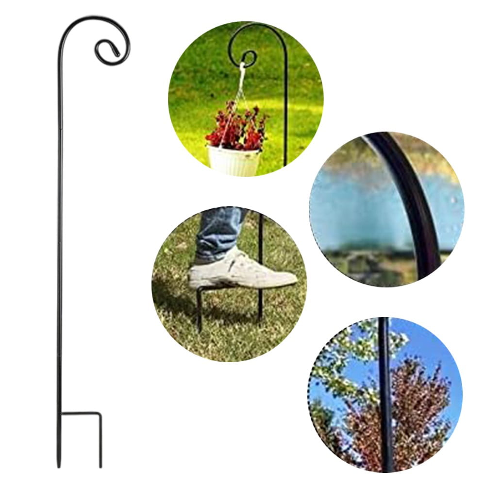RANME 6Pack Shepherd Hook Used For Hanging Bird Feeders Flower Baskets Lanterns