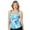 Floral Zephyr Spearmint, variant on Women's Side Shirred V-Neck Tankini Top Floral Zephyr Spearmint XL
