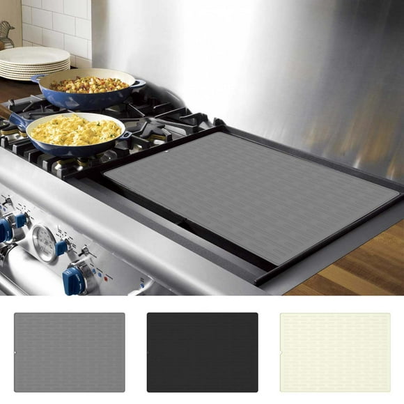 Silicone Stove Mat for Glass Top Stove Anti-Scald Heat Resistant Kitchen Drying Mat Glass Cooktop Protector Extra Large Stove Cover Mats