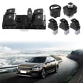 thumbnail image 2 of Qiilu 6 interruptores cromados para faros delanteros + interruptor de espejo retrovisor + kit de interruptor de ventana de puerta para Jetta MK5 MK Rabbit Passat B6 B7 TIGUAN EOTVIA No, 2 of 6