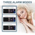 thumbnail image 5 of Digital Alarm Clock, LED Clock for Bedroom, Electronic Desktop Clock with Temperature Display, Adjustable Brightness, Voice Control, 12/24H, 5 of 5