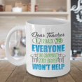 thumbnail image 3 of Dear Teacher, I Talk To Everyone Funny Student's Letter Coffee & Tea Gift Mug, Prizes, Rewards, Supplies, Pen Organizer & Cool Birthday Gifts For A College School Student (15oz), 3 of 4