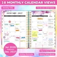 thumbnail image 3 of Planner 2026-2027, 18 Month Weekly and Monthly Hardcover Planner Jul. 2026 - Dec. 2027, 9" x 11.6", 3 of 9