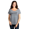 thumbnail image 2 of Reinvent Yourself Women's Fashion Slouchy Dolman T-Shirt Tee Heather Grey Small, 2 of 4