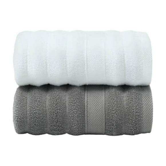 Toallas faciales absorbentes 14x30 pulgadas para adultos | Material de fibra suave engrosado de secado rápido | Resistente a la decoloración de las arrugas | Súper absorción de agua | Juego de 2 |