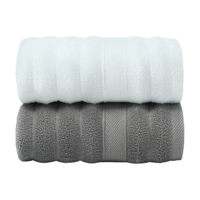Toallas faciales de algodón 14x30 pulgadas | Toallitas gruesas, absorbentes, suaves y respetuosas con la piel para el hogar, hombres, mujeres, adultos | Secado rápido | Resistente a las arrugas y a
