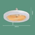 thumbnail image 1 of Luz de ventilador de techo 30W ABS carcasa 9.8in 2 en 1 blanco E27 LED Mini iluminación ventilador de techo para sala de estar, 1 of 5