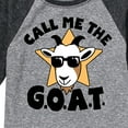 thumbnail image 3 of Instant Message - Call Me The Goat - Toddler And Youth Raglan Graphic T-Shirt, 3 of 5