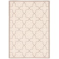 thumbnail image 2 of Safavieh Courtyard Olivia Geometric Indoor/Outdoor Area Rug, Beige/Dark Beige, 4' x 5'7", 2 of 8