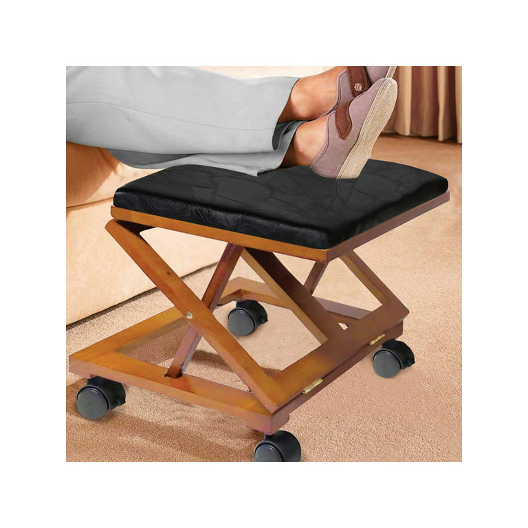 212 Main 5293 Adjustable Fold-A-Way Leather Foot Rest