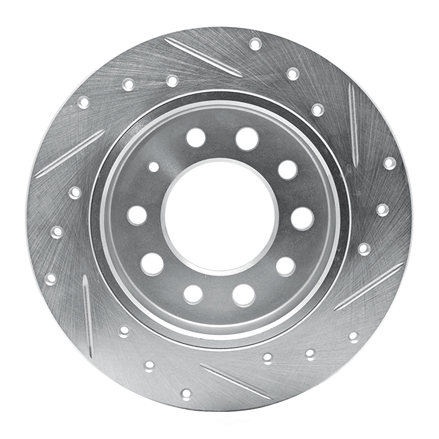 Dynamic Friction Company 631-03017L DFC Brake Rotor - Drilled And Slotted - Silver