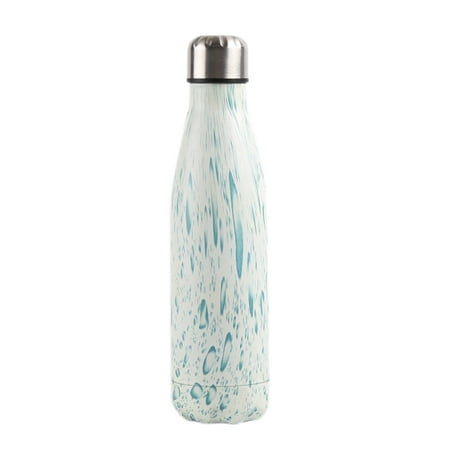 

Double Walled Vacuum Flask Insulated Stainless Steel Water Bottle Leak Proof Cola Shape Portable Water Bottle 500Ml F