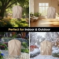 thumbnail image 5 of Hammock Chair with Waterproof Cover – 500lb Capacity, Steel Spreader Bar & Anti-Slip Rings – Indoor/Outdoor Hanging Chair (57x45.5 in), 5 of 8