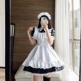 thumbnail image 3 of Vestido de sirvienta cosplay restaurante café vestido de mono blanco y negro vestido de sirvienta fiesta, 3 of 6