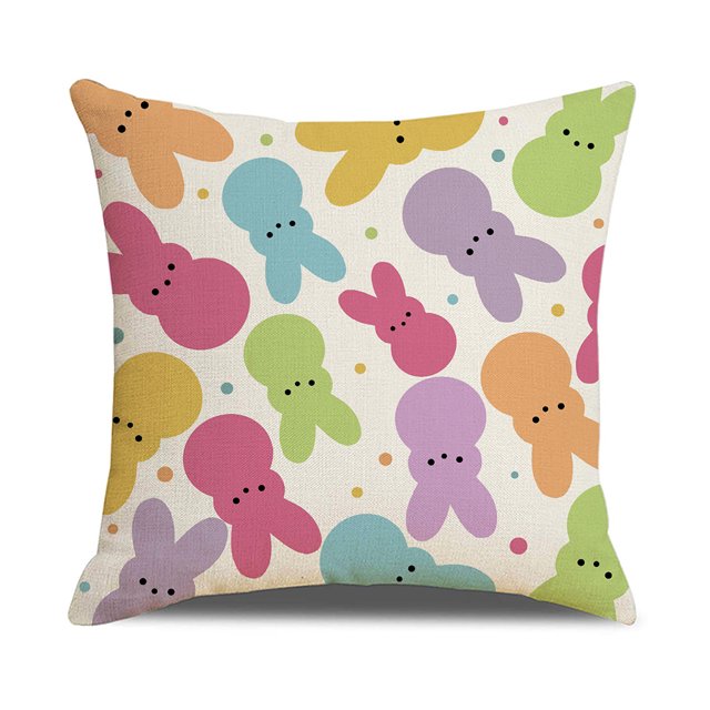 Caja Almohada Pascua Cubierta Decorativa para El Sofá (a)