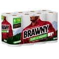 thumbnail image 2 of Brawny Tear-a-Square Paper Towels, White, 3 Sheet Sizes, 8 Double Rolls, 2 of 5