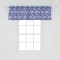 thumbnail image 2 of Ambesonne Floral Window Valance, Purple Tones Chrysanthemum, 54" X 18", Pale Seafoam Blue Violet, 2 of 3