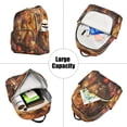 thumbnail image 5 of Casual Lions in Flowers Backpack for School,College and Travel, Water Resistant Bookbag,, 5 of 7