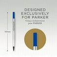 thumbnail image 3 of Parker QUINK Rollerball Pen Ink Refill, Fine, Blue (pack of 6), 3 of 5