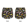 thumbnail image 5 of Vsdgher Flower Butterfly Print Women's Running Double Layer Shorts High Waisted with Pockets Elastic Yoga Workout Athletic Gym Sports, 5 of 8
