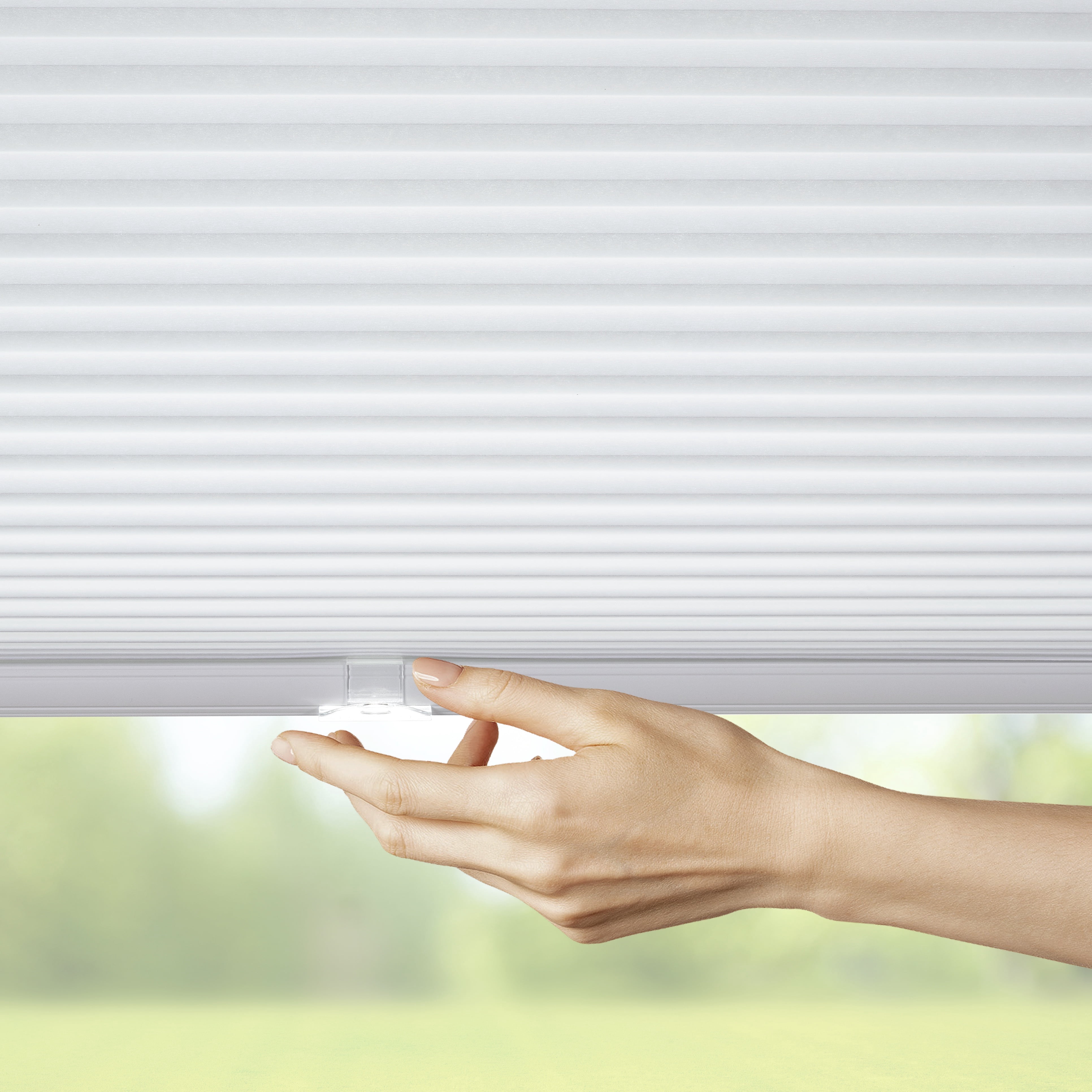 Coverscaped Top-Down Bottom-Up Cellular Shade, Light Filtering White, 28.5x48