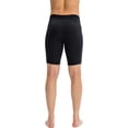 thumbnail image 3 of Active Men's Compression Biker Shorts with Side Pockets and Moisture-Wicking Stretch Fabric - Small, Black, 3 of 5