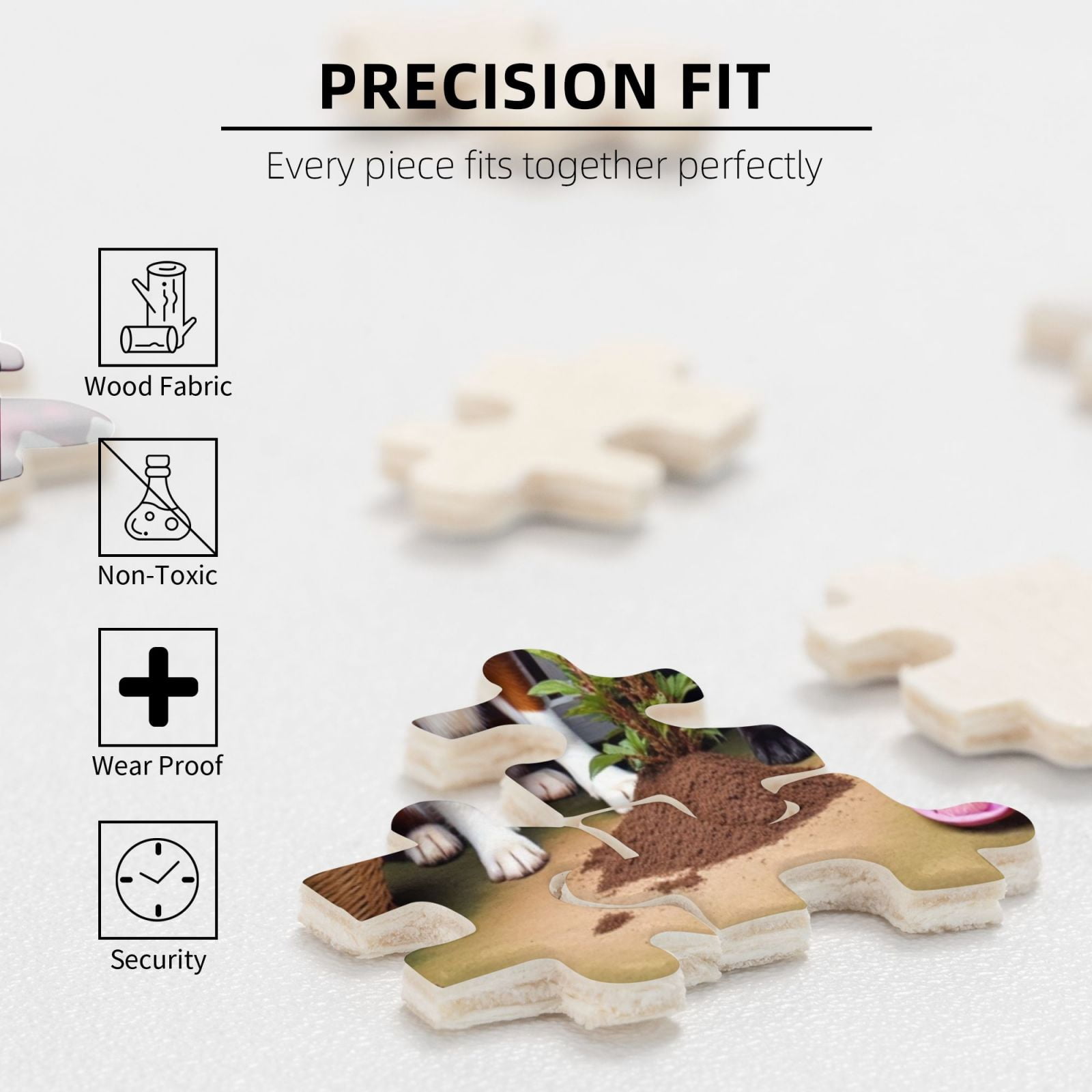 500 Piece Jigsaw Puzzles For Adults Four Dogs Gardening Roses 500Piece Adult Jigsaw Puzzle Challenging And Relaxing Puzzle For Family Fun， Great Gift Idea， Home Decor