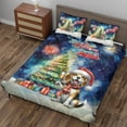 thumbnail image 3 of Merry Christmas and Happy New Year Santa Beagle Holiday Xmas Winter 2025 Quilt Bedding Set Beagles Dog Lover Gifts Idea 1 Blanket Bed Cover 2 Pillowcases - 00024, 3 of 5
