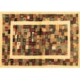 thumbnail image 1 of Ahgly Company Indoor Rectangle Abstract Brown Contemporary Area Rugs, 2' x 4', 1 of 4