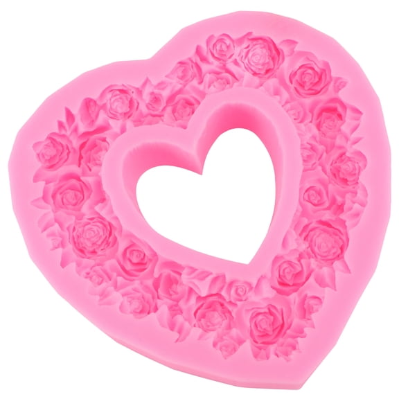 Milisten Silicone Heart Shaped Cake Mold Pan, Flexible Non-Stick Baking Tool for Cakes, 1 Piece, and