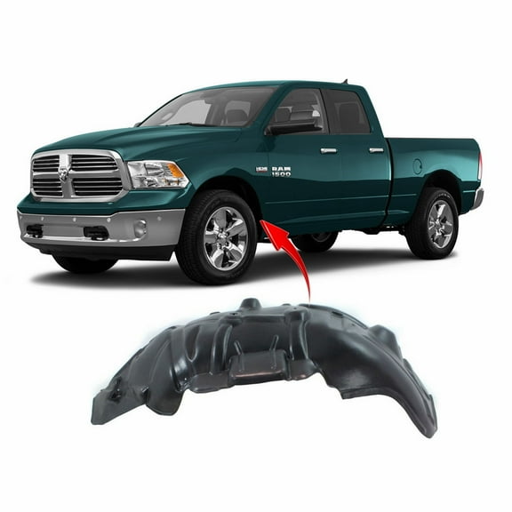 DCP Fender Liner Driver Side for Dodge Ram 1500 2011-2016 CH1248152 68285577AA