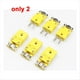 thumbnail image 2 of Conector Pequeño Amarillo para Termopar Tipo K con Soporte. Conector para Termopar Tipo K. para Termopar con Clip., 2 of 5