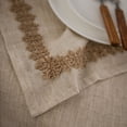 thumbnail image 2 of XmhyTop-A linen lace polyester linen dining table cloth, tea table cloth, fabric rectangular tablecloth (linen lace, 140 * 100cm), 2 of 4