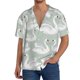 thumbnail image 1 of Balery White Birds Camisa Casual de Manga Corta con Botones para Hombre, Texturizada, Estilo Cubano, para Playa, Verano-X-Large, 1 of 5