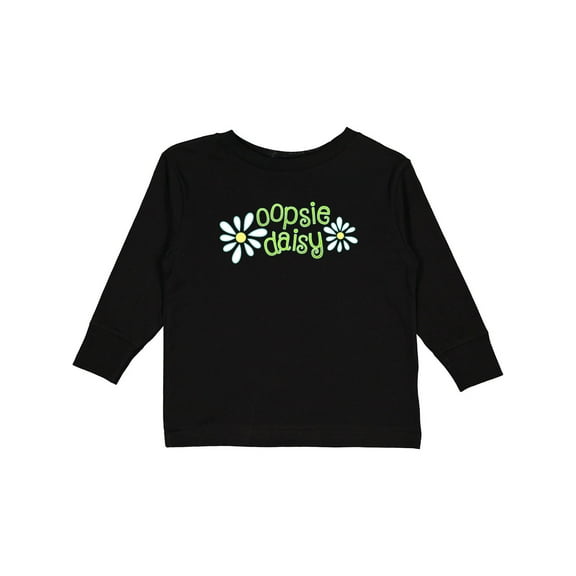 Inktastic Oopsie Daisy Boys or Girls Long Sleeve Toddler T-Shirt