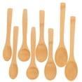 thumbnail image 4 of TABLETREANDS 8Pcs Large Oval Bamboo Spoons for Children Small Scoop for Honey, 4 of 8