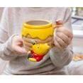 thumbnail image 3 of Disney - Taza de cerámica con diseño de gato Cheshire 3D, Winnie the Pooh, marrón (Brown/Honey), 23-ounces, 1, 3 of 8