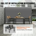 thumbnail image 5 of VEVOR Retractable Side Awning, 63''x 118'' Aluminum Outdoor Privacy Screen, 280g Polyester Water-proof Retractable Patio Screen, UV 30+ Room Divider Wind Screen for Patio, Backyard, Balcony, Gray, 5 of 10